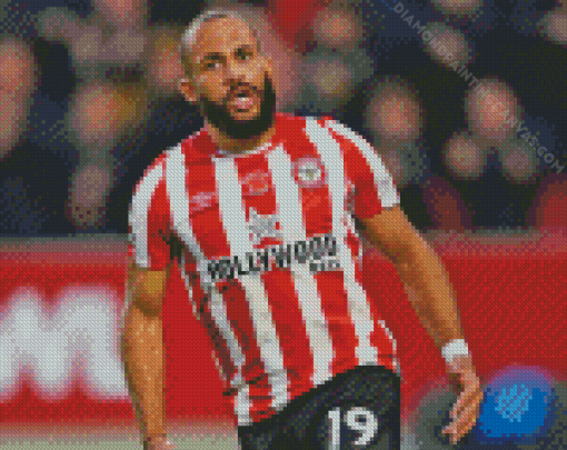 Bryan Mbeumo Brentford Football Player Diamond Painting