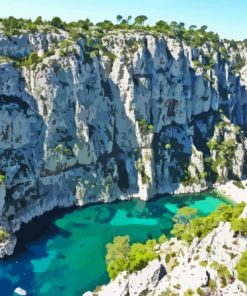 Calanques Landscape Diamond Painting