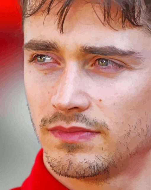 Close Up Charles Leclerc Diamond Painting