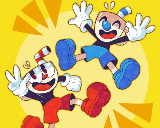 Cuphead Game Diamond Painting