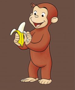 Cute Curious George Diamond Painting