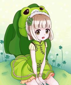 Cute Anime Girl Frog Diamond Painting