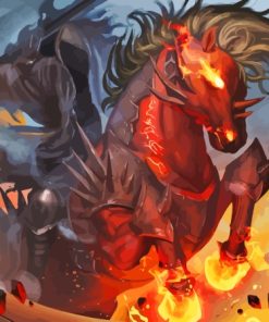 Devil Horse From Hell Diamond Painting