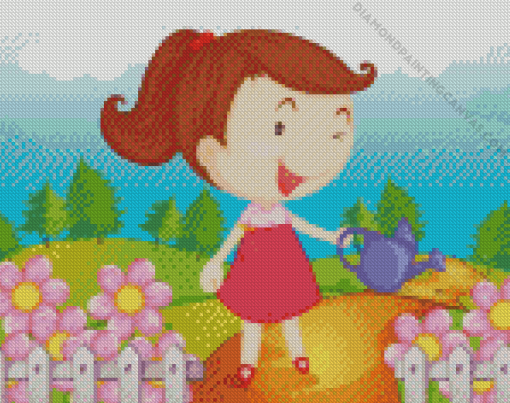 Garden Woman Diamond Painting