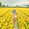 Girl In Yellow Flowers Field Diamond Painting