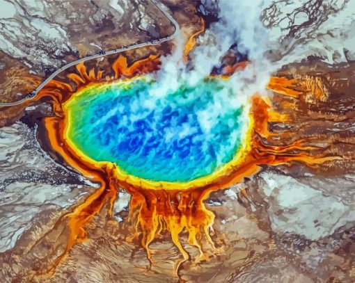 Grand Prismatic Landscape Diamond Painting