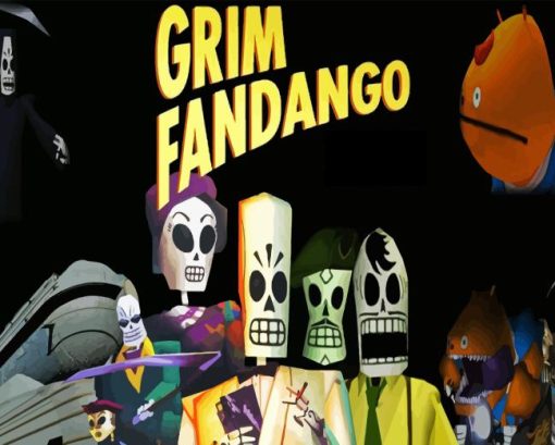 Grim Fandango Game Poster Diamond Painting