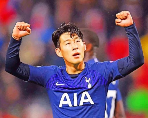 Heung Min Tottenham Diamond Painting