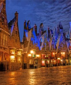 Hogsmeade At Night Diamond Painting