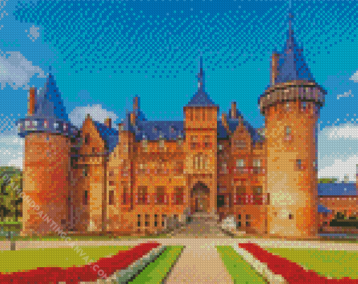 Kasteel De Haar Building Diamond Painting