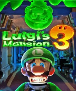 Luigis Mansion Poster Diamond Painting