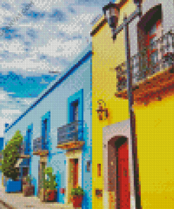 Oaxaca Mexican Houses Diamond Painting