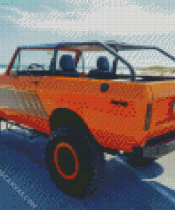 Orange Scout II Car Diamond Painting