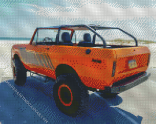 Orange Scout II Car Diamond Painting