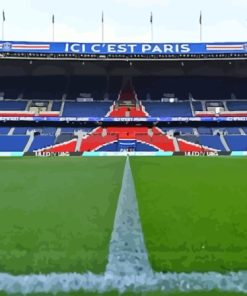 Psg Stadium In Paris Diamond Painting