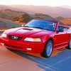 Red 2000 Ford Mustang Diamond Painting