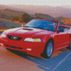 Red 2000 Ford Mustang Diamond Painting