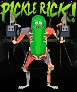 Rick And Morty Pickle Rick Diamond Painting