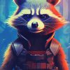 Rocket Raccoon Art Diamond Painting