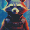 Rocket Raccoon Art Diamond Painting