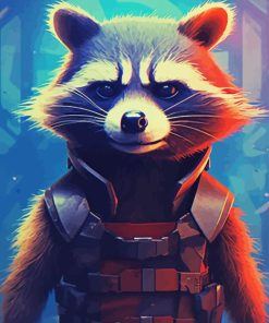 Rocket Raccoon Art Diamond Painting