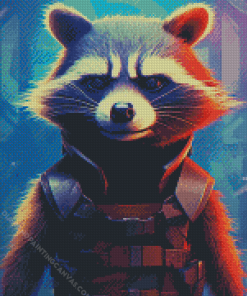 Rocket Raccoon Art Diamond Painting