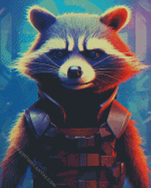 Rocket Raccoon Art Diamond Painting