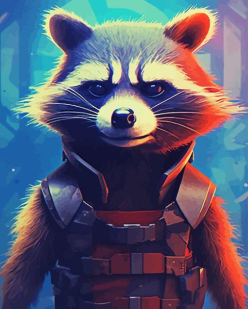 Rocket Raccoon Art Diamond Painting