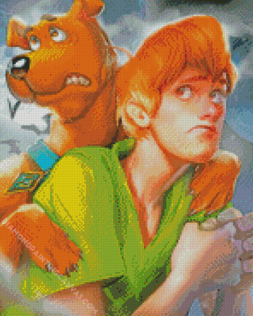 Scooby Doo And Shaggy Cartoon Diamond Painting