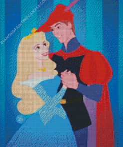 Sleeping Beauty And Prince Diamond Painting