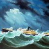 Steamship In A Storm Diamond Painting