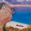 Sunset Navagio Zakynthos Diamond Painting