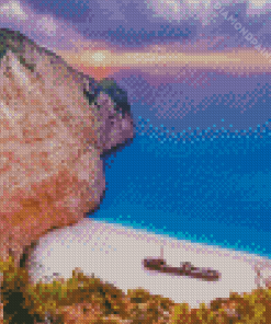 Sunset Navagio Zakynthos Diamond Painting