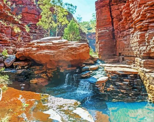 Weano Gorge Karijini National Park Diamond Painting