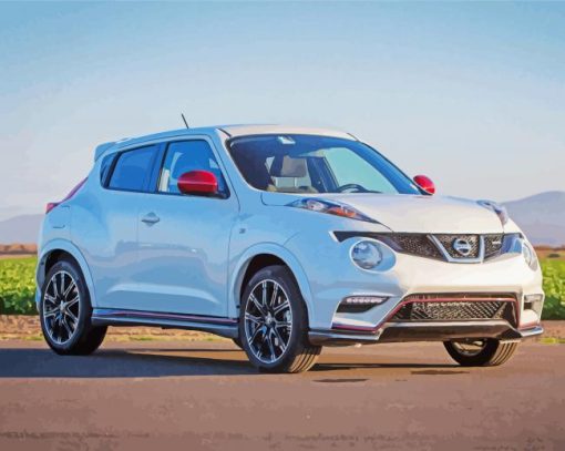 White Nissan Juke Diamond Painting