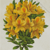 Yellow Azalea Plant Diamond Painting