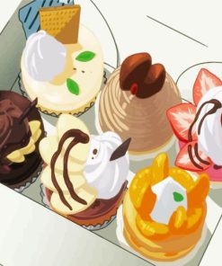 Anime Food Cakes Diamond Painting