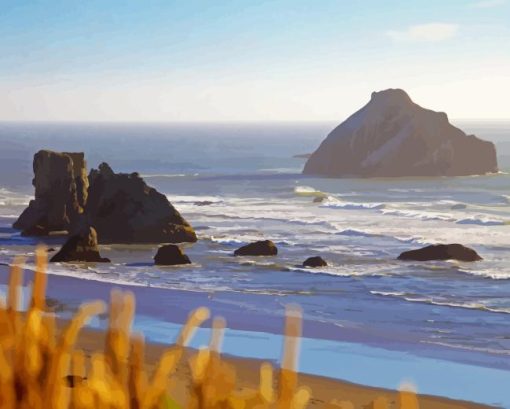 Bandon Beach South Oregon Diamond Painting