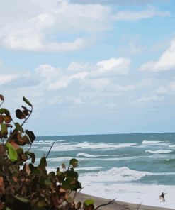 Beach In Tequesta Florida Diamond Painting