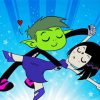 Beast Boy And Raven Diamond Painting