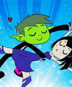 Beast Boy And Raven Diamond Painting