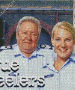 Blue Heelers Police Officer Diamond Painting