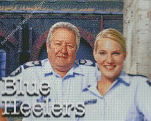 Blue Heelers Police Officer Diamond Painting