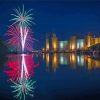 Caernarfon Castle Fireworks Diamond Painting