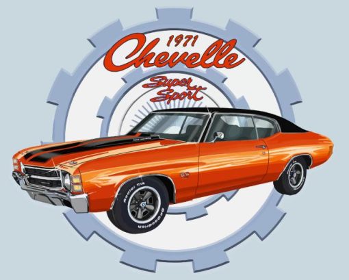 Camel 1971 Chevelle Diamond Painting