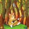 Cat And Squirrel Diamond Painting