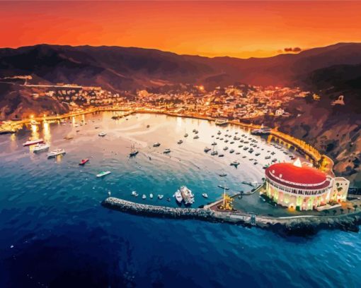 Catalina Island Sunset Diamond Painting