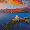 Cephalonia Seaside Sunset Diamond Painting