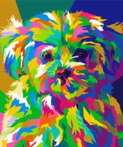 Colorful Maltese Diamond Painting