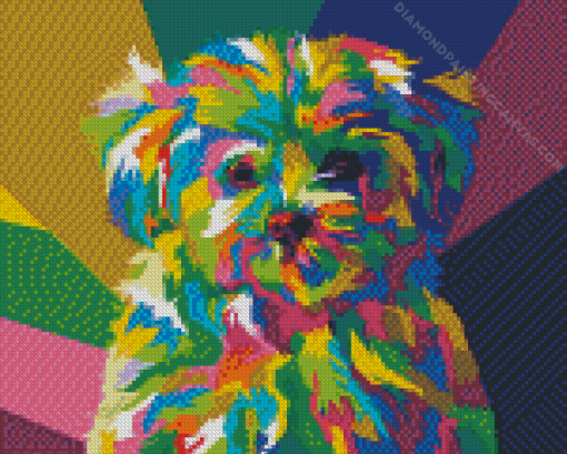 Colorful Maltese Diamond Painting